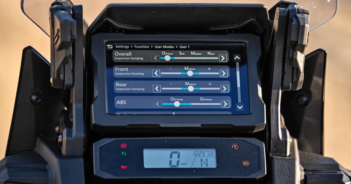 2021 CRF1100DCT Africa Twin ES Settings2