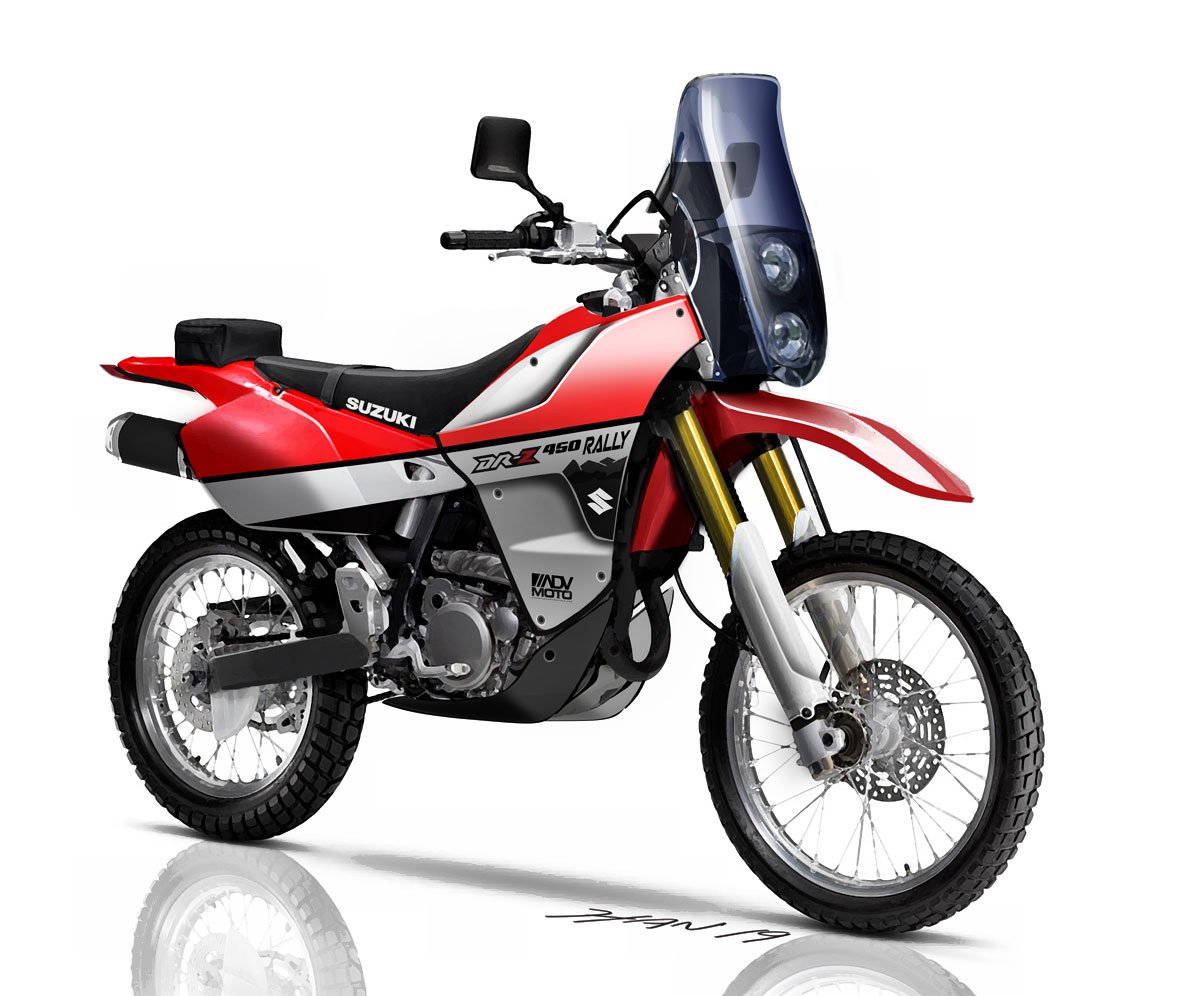 ADVMoto DRZ450Rally Concept Front Red 1