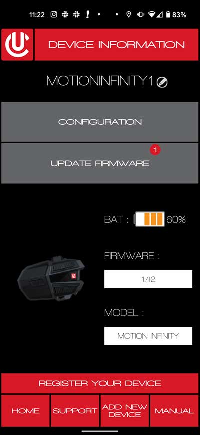 UClear Motion Infinity Review app