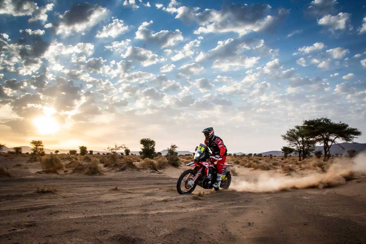 Dakar Now and Then Ricky Brabec tire