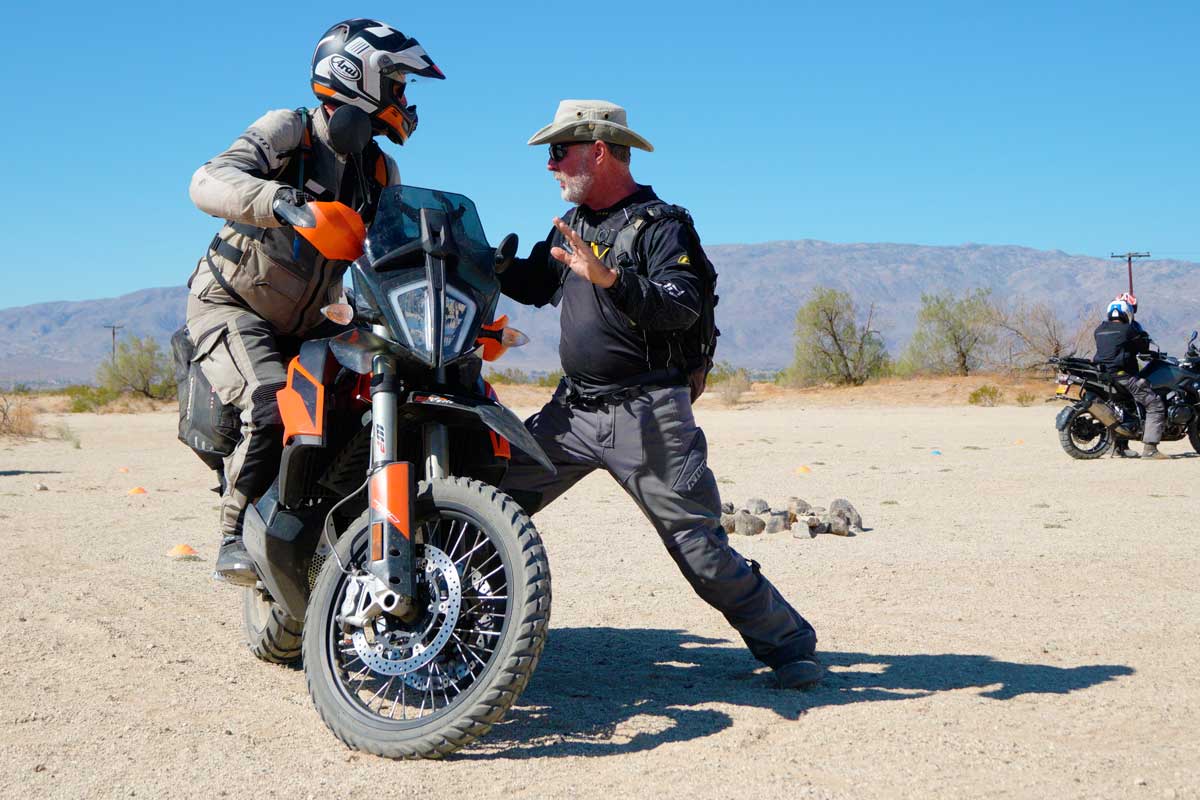 Desert ADV Training weight shifting