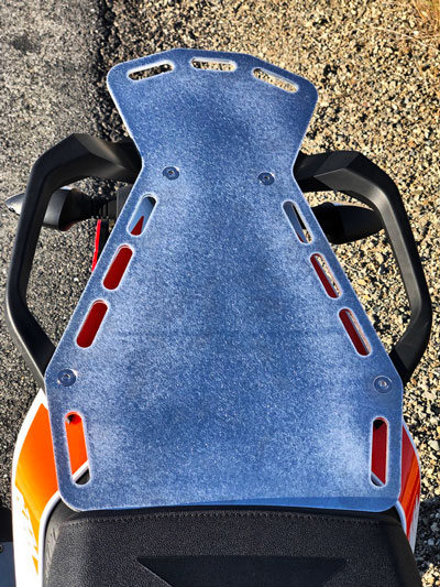 BDCW KTM390 rear rack proto