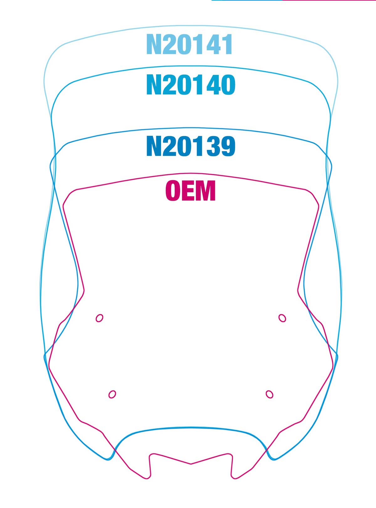National Cycle Vstream Windshield 2022KLR650 compare