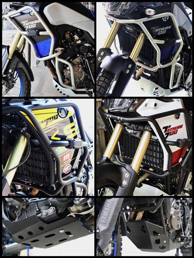 SRC Yamaha Tenere 700 accessories Crash Bars Skid Plate