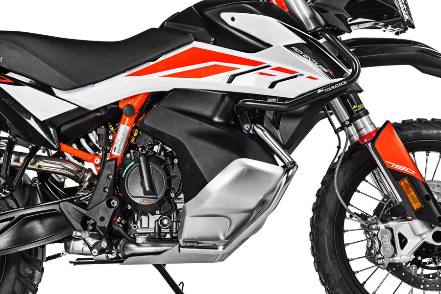 Touratech RallyeForm Skid 790 mounted silver