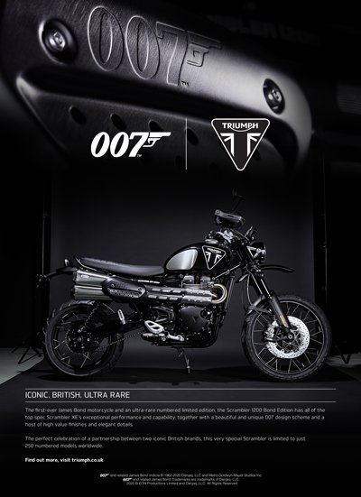 Triumph Scrambler Bond Poster