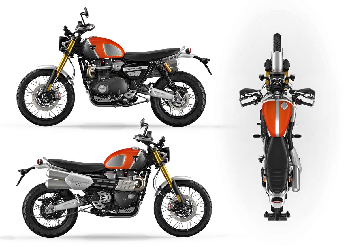 2022 Triumph Scrambler 1200 XE Gold Line Composite