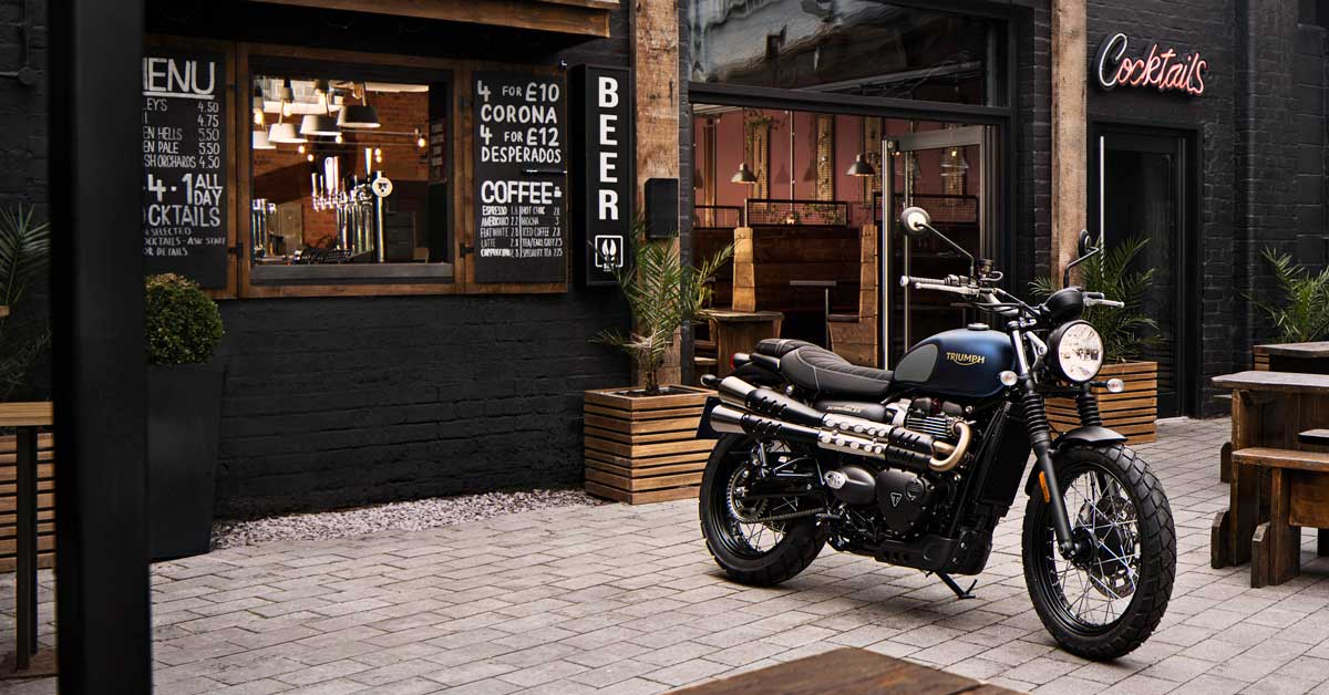 2022 Triumph Street Scrambler Gold Line Cafe