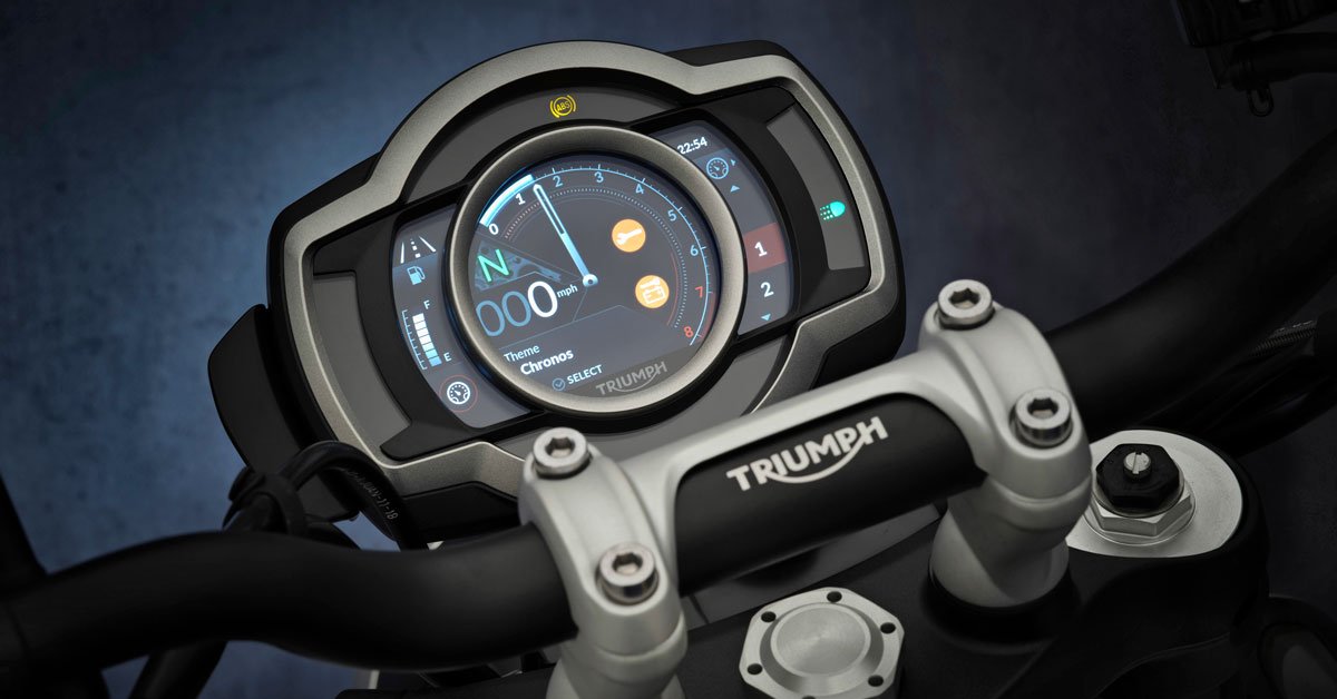 2022 Triumph Scrambler 1200 dash