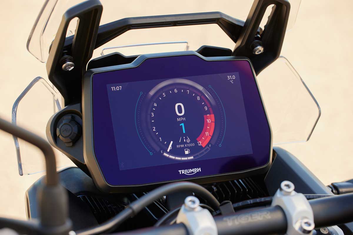 Triumph Tiger900 2024 Release screen