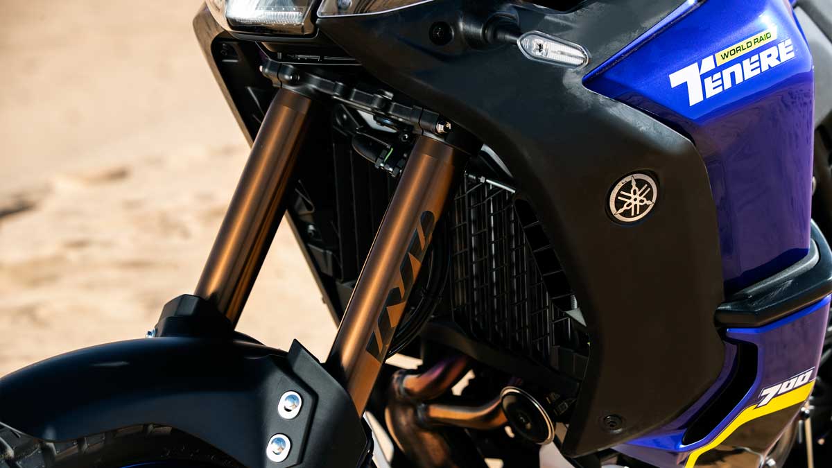2022 Yamaha T7 World Raid fork