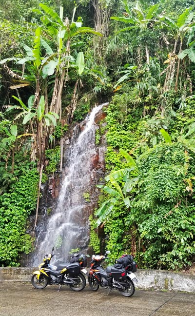 Charlie Dont Wheelie Vietnam Ride Report Waterfall