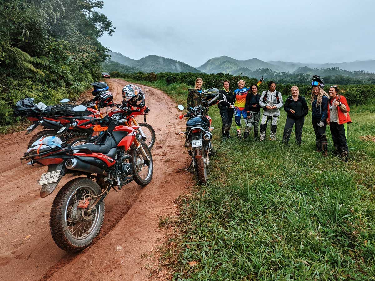Moto Adventure in Belize team