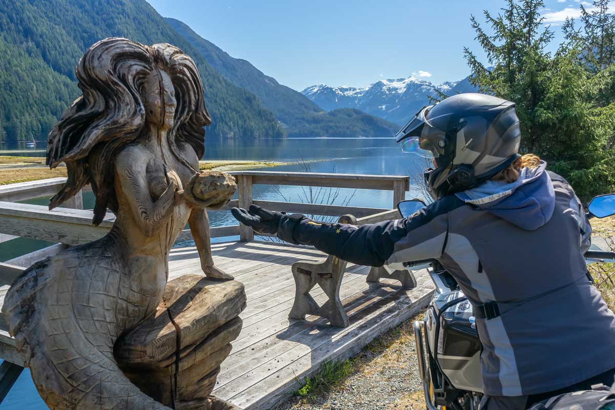 BC Ride COVID statue