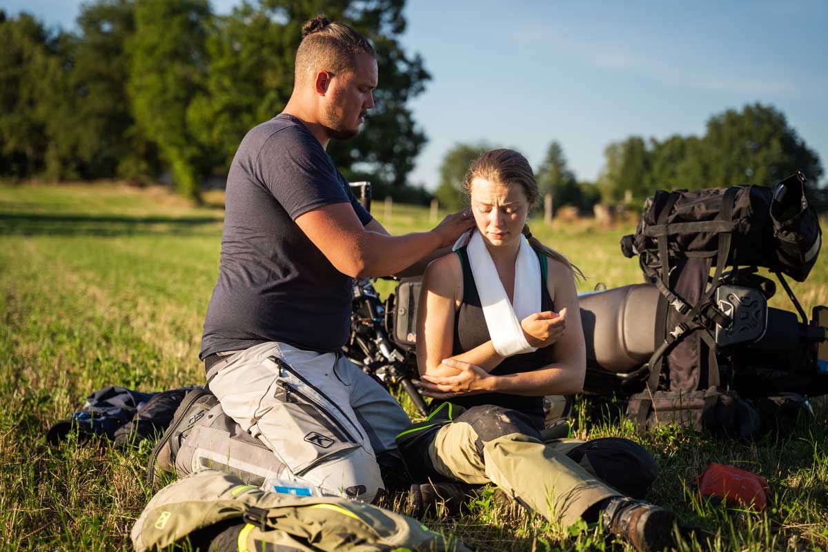 Motorcycling First Aid Kit arm
