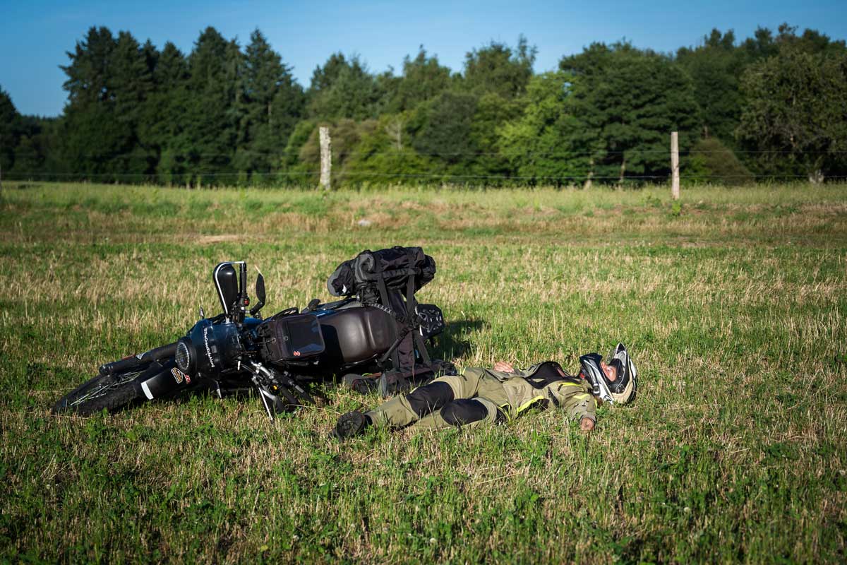 Motorcycling First Aid Kit practice