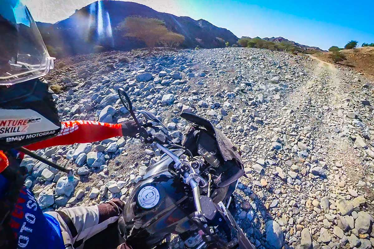 Natigating trails gravel