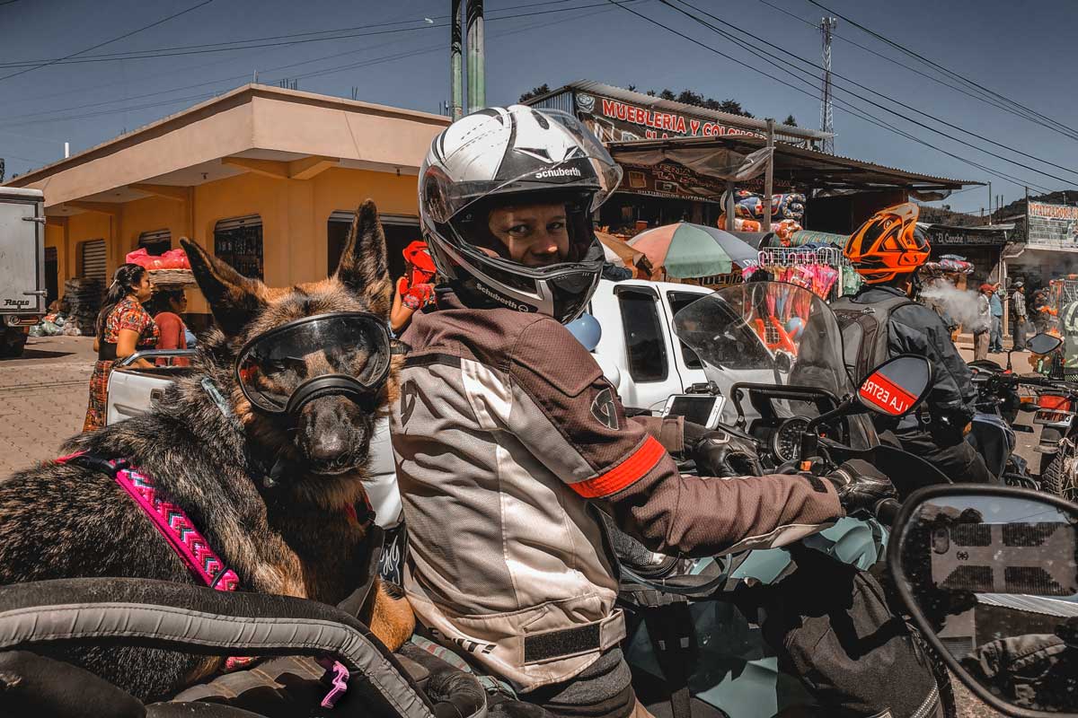 Riding with Big Dog cockpit