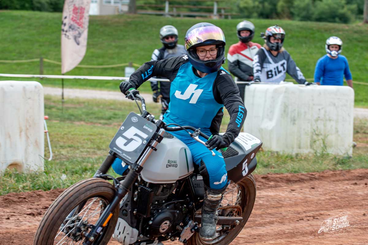 RoyalEnfileld SlideSchool ElbowUp