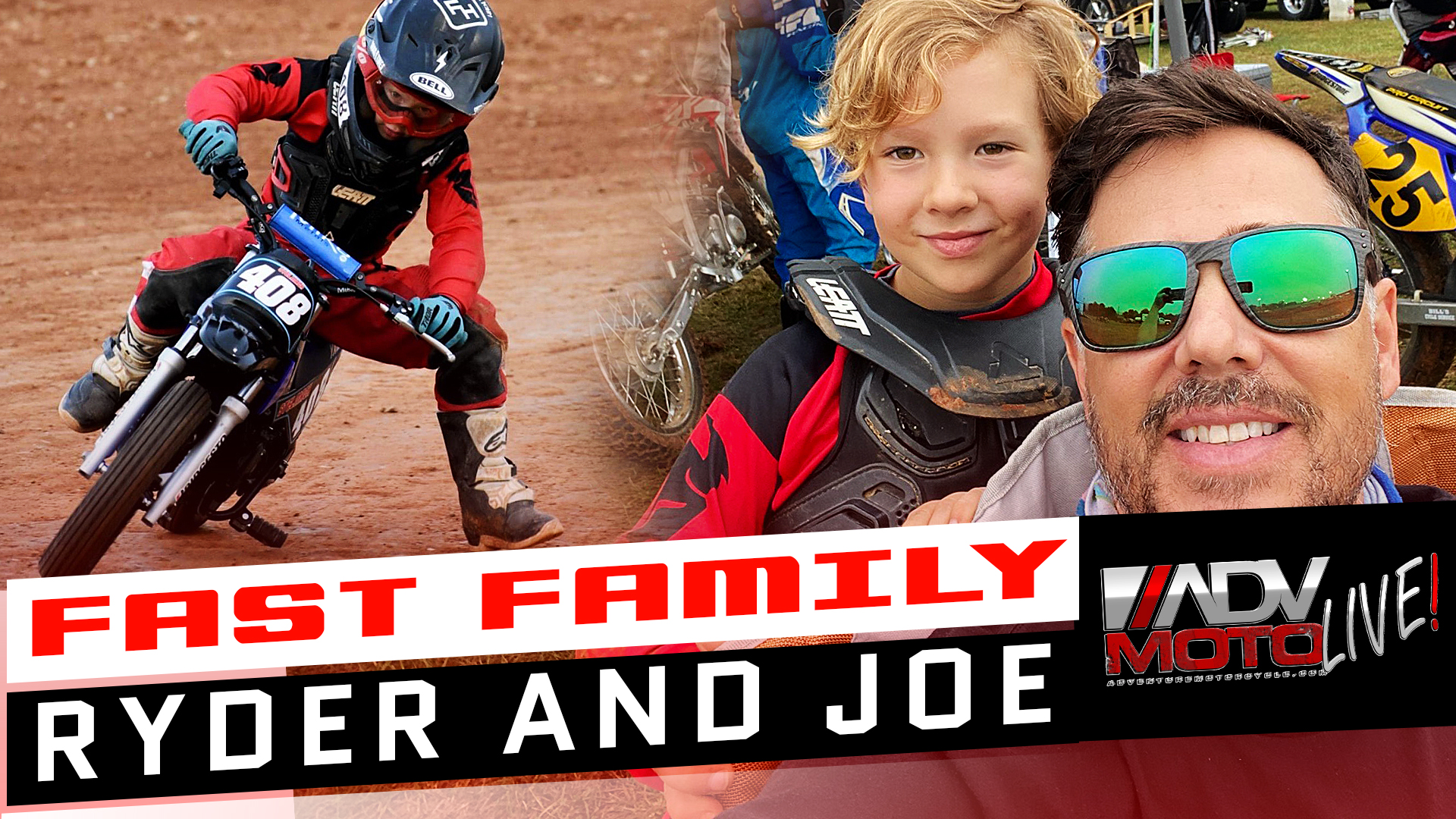 Motorcycle Family Riding and Racing with Ryder and Joe | ADVMoto Live! #28