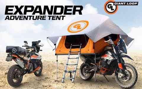 Giant Loop Introduces First Seat Top Tent for Adventure Motorcycles