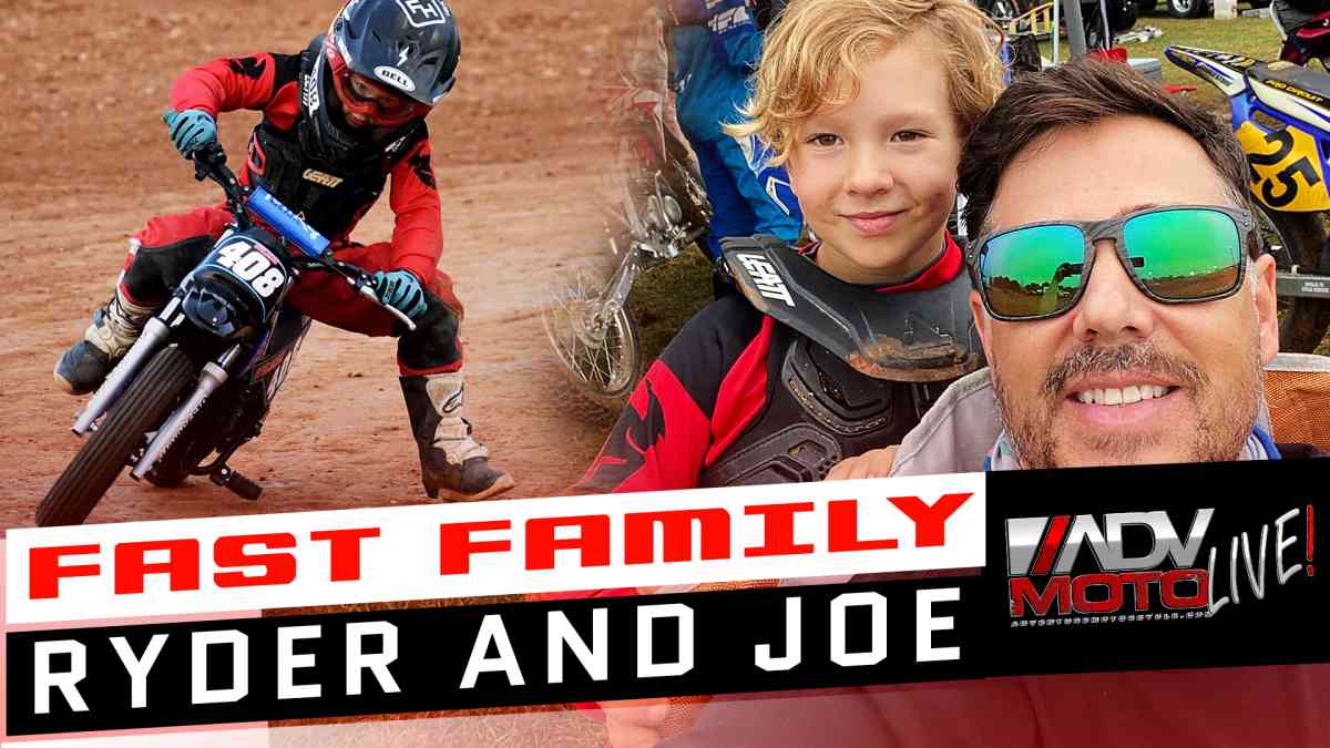 Motorcycle Family Riding and Racing with Ryder and Joe | ADVMoto Live! #28