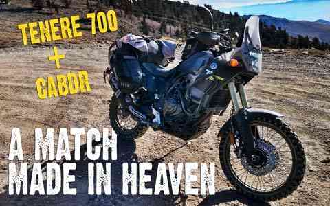 Riding the CABDR on a Yamaha T7