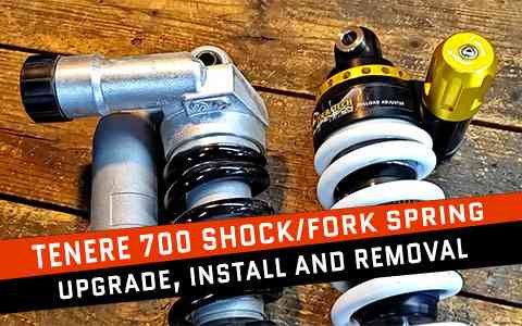 Tenere 700 Shock and Fork Spring Upgrade Swap Upgrade